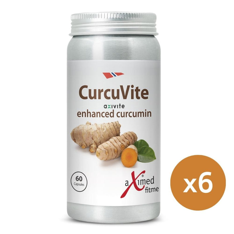 CurcuVite - Curcumin C3 Complex + aXivite™ 60 Vegetable Capsules (6-bottle pack)